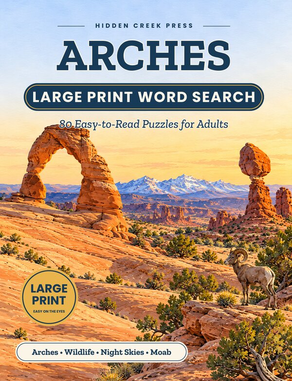 Cover of Arches Large Print Word Search