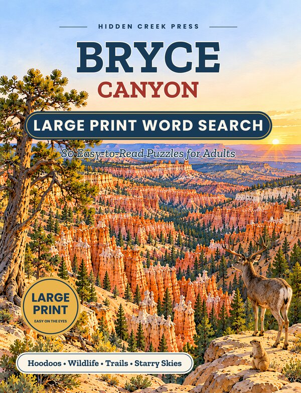 Cover of Bryce Canyon Large Print Word Search