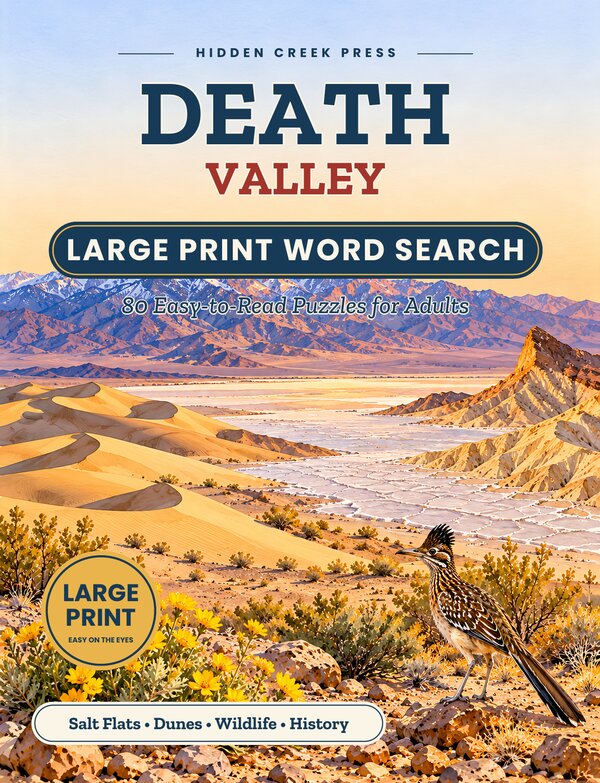 Cover of Death Valley Large Print Word Search