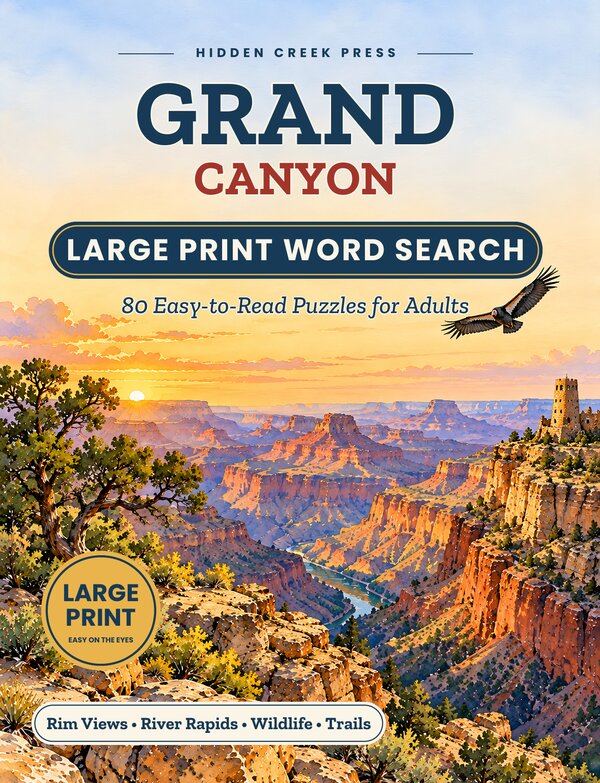 Cover of Grand Canyon Large Print Word Search