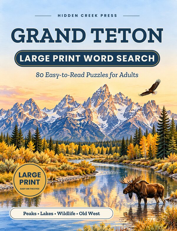 Cover of Grand Teton Large Print Word Search