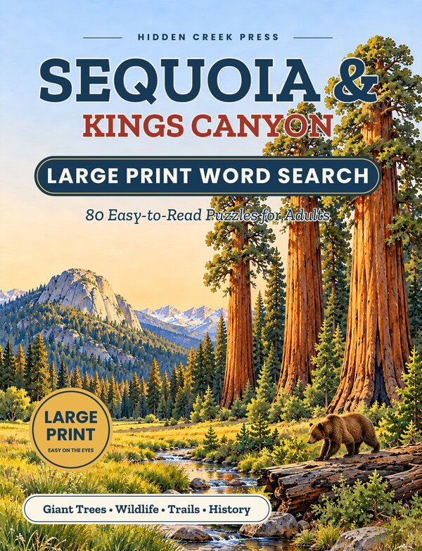 Cover of Sequoia & Kings Canyon Large Print Word Search